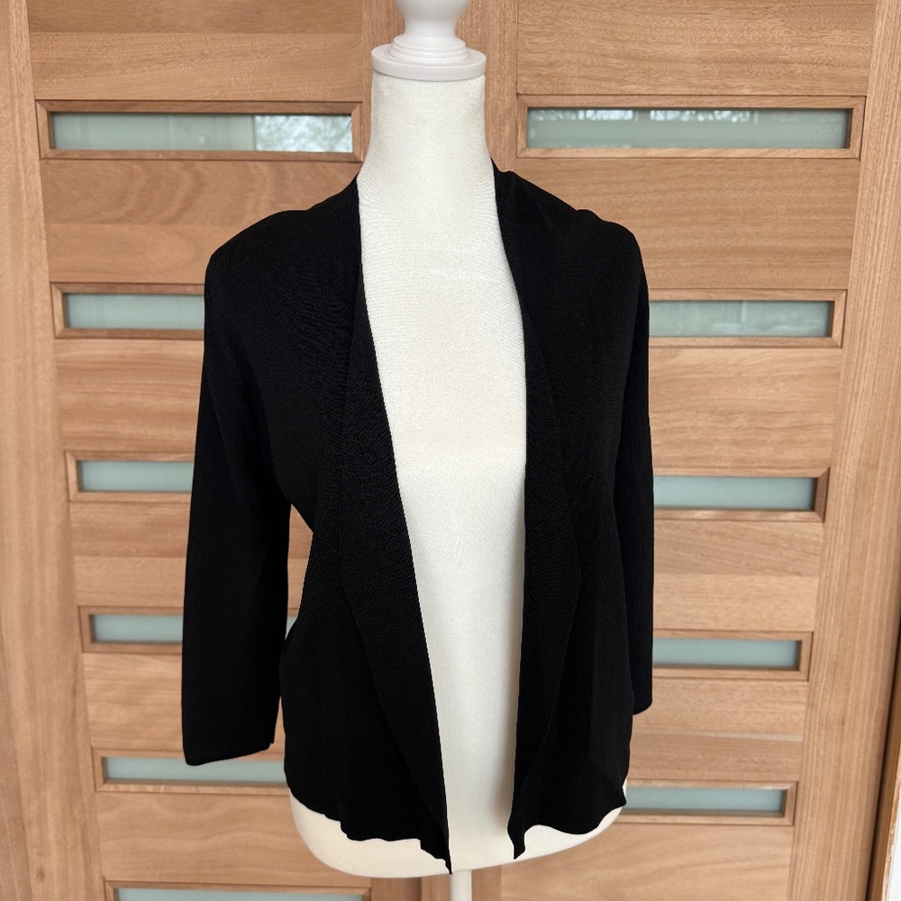 Open Cardigan RED Brand Black NWT Size M